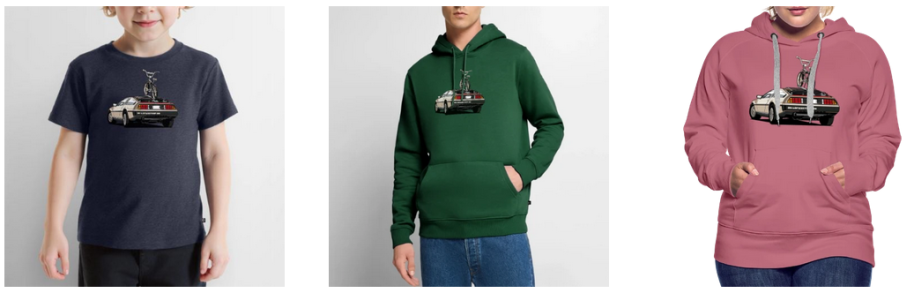 Delorean DMC12 T Shirt BMW OLdschool Merch Fanartikel