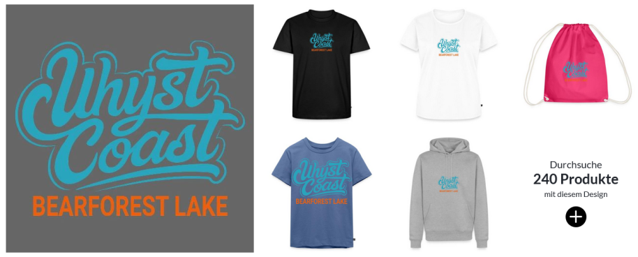 Uhyst Coast Merch Shirts Hoodie Uhyst blau, Bärwalder See